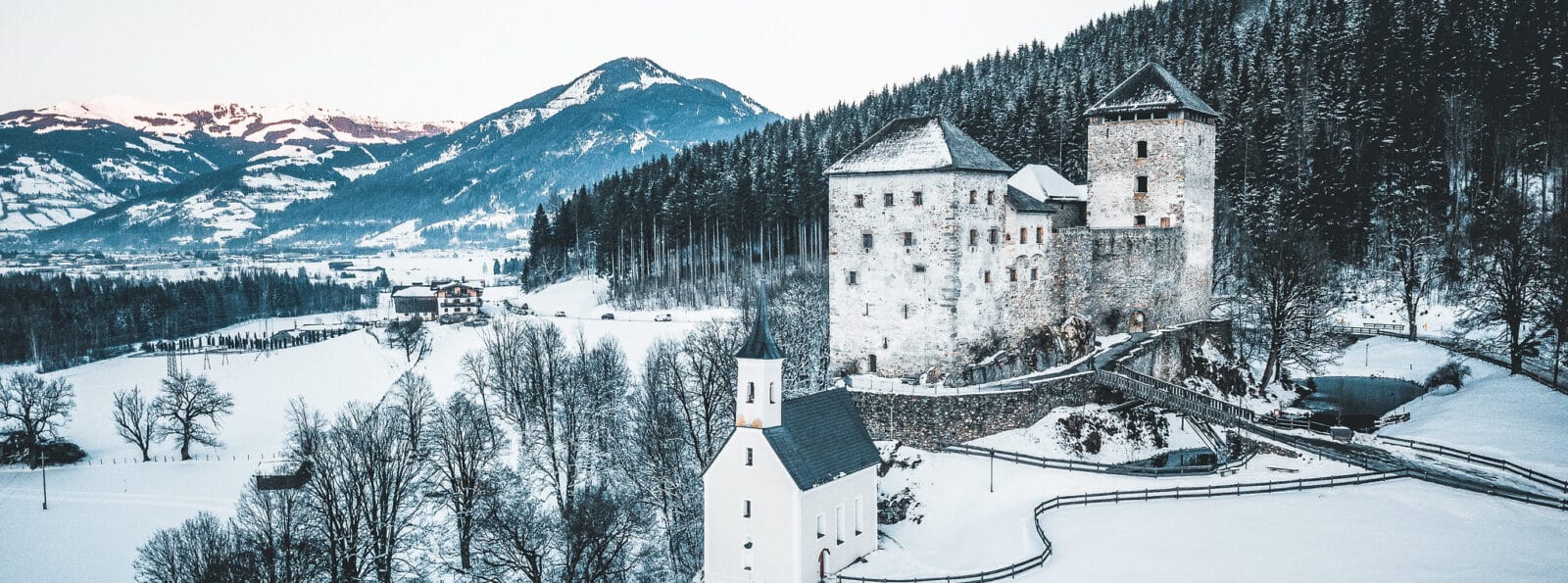 Burg Kaprun im Winter